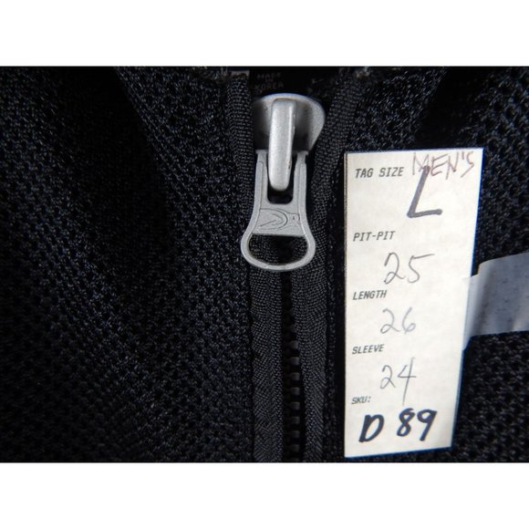 Joe Rocket Leather & Mesh Padded Motorcycle Racing Jacket Black L Men's D89 - Picture 4 of 7